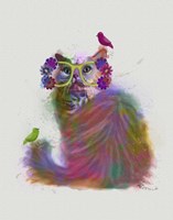 Framed Cat Rainbow Splash 9