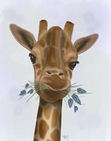 Framed Chewing Giraffe 2