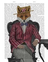Framed Fox 1920s Gentleman