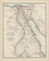 Framed Map of Egypt