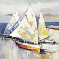 Framed Barche Sulla Spiaggia (detail)