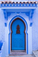 Framed Morocco, Chefchaouen A Traditional Door