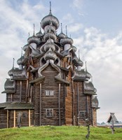 Framed Kizhi Pogost Wooden Church In Lake Onega Karelia Russia