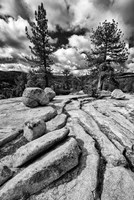 Framed Granite Outcropping At Yosemite NP (BW)