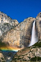 Framed Moonbow And Starry Sky Over Yosemite Falls, California