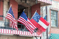 Framed River Street Flags, Savannah, Georgia