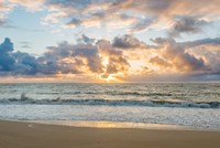 Framed Kealia Beach Sunrise, Kauai, Hawaii