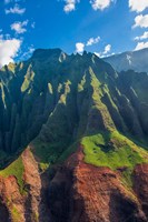 Framed Coastline Or Kauai, Hawaii