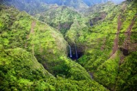 Framed Waterfalls Of Kauai, Hawaii