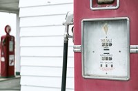 Framed Antique Gas Pump, Route 66