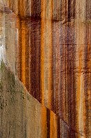 Framed Mineral Seep Wall Detail Along Lake Superior