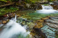 Framed Cascade On Baring Creek, Glacier National Park, Montana