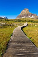 Framed Hidden Lake Trail At Logan Pass, Glacier National Park, Montana