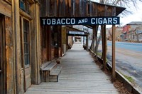 Framed Tobacco Gold Rush Store In Virginia City, Montana