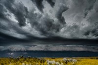 Framed Lightening Strike On The Dakota Plains