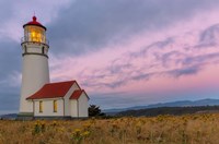 Framed Oldest Lighthouse At Cape Blanco State Park, Oregon