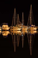 Framed Pleasure Boats In Fulton Harbor