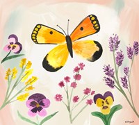 Framed Watercolor Butterfly