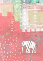 Framed Polka Dot Elephant