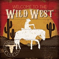 Framed 'Welcome to the Wild West' border=