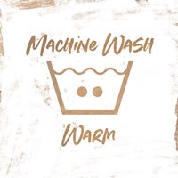 Framed 'Machine Wash - Warm' border=