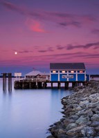 Framed Moon over Sidney Fish Market