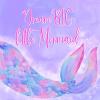 Framed Mermaid Life I Pink/Purple