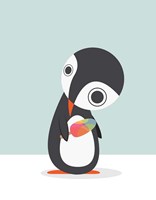 Framed Pingu Loves Ice Cream