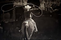 Framed American Cowgirl