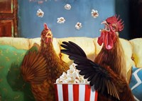 Framed Popcorn Chickens