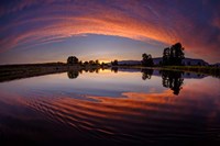 Framed Canoe Sunset