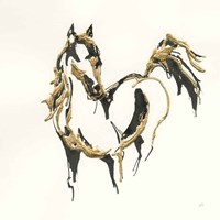 Framed Golden Horse VII