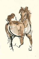 Framed Sketchy Horse V
