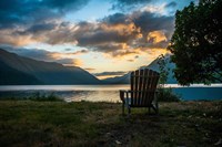 Framed Crescent Lake Chair