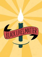 Framed Black Lives Matter - Candle