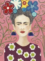 Framed Frida Floral I