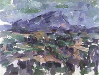 Framed Montagne Sainte-Victoire, 1904-06