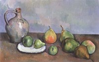 Framed Still Life with Pitcher and Fruit