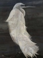 Framed Textured Egret II