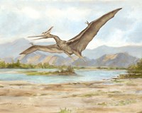 Framed Dinosaur Illustration VI