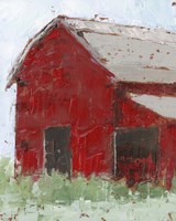 Framed Big Red Barn II