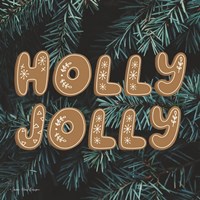 Framed Gingerbread Holly Jolly