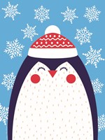 Framed Snowflake Penguin