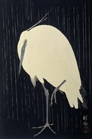 Framed Egret in the Rain, 1925-1936