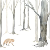 Framed Winter Forest Fox