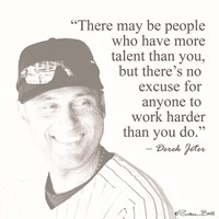 Framed Baseball Greats - Derek Jeter