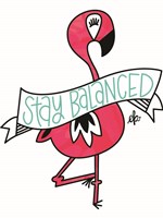 Framed Flamingo Stay Balanced