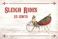 Framed Sleigh Rides 25 Cents
