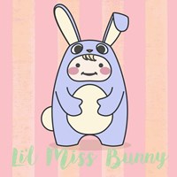 Framed 'Li'l Bunny' border=
