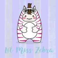 Framed Li'l Zebra